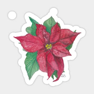 Poinsettia I Sticker